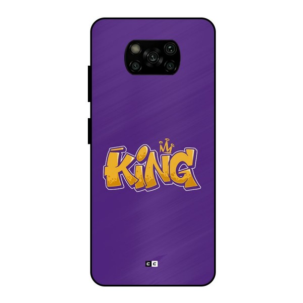 The Royal King Metal Back Case for Poco X3