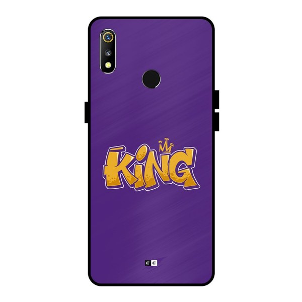 The Royal King Metal Back Case for Realme 3i