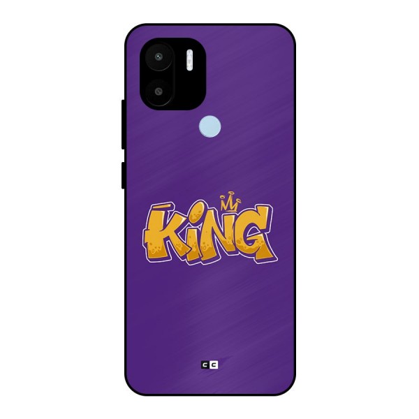 The Royal King Metal Back Case for Redmi A2 Plus