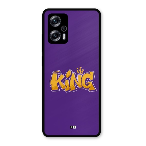 The Royal King Metal Back Case for Redmi K50i