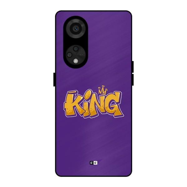 The Royal King Metal Back Case for Reno8 T 5G