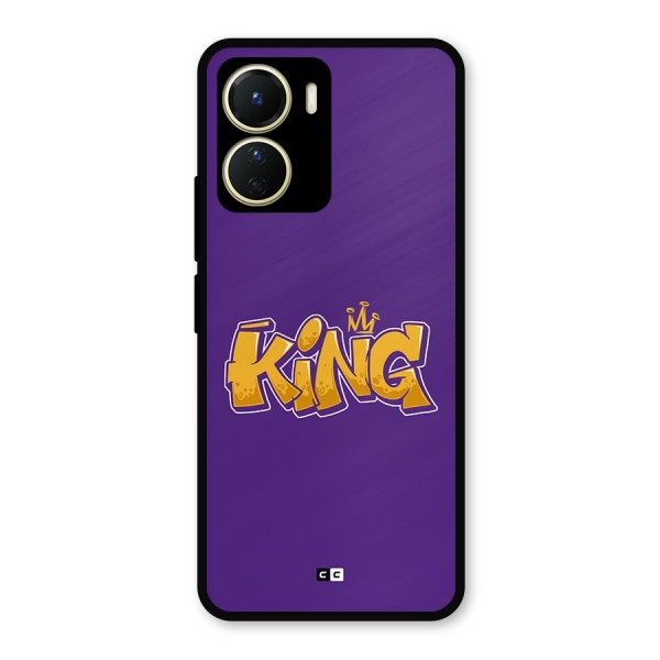 The Royal King Metal Back Case for Vivo T2x