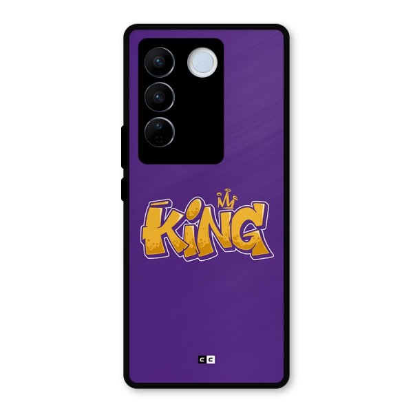 The Royal King Metal Back Case for Vivo V27