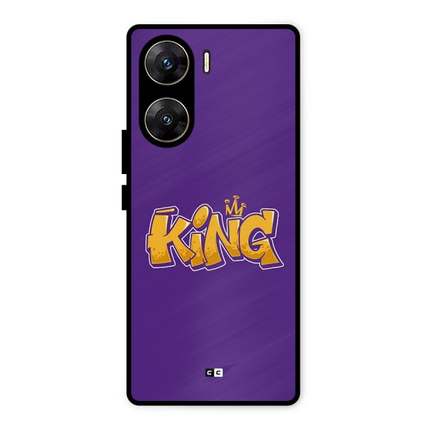 The Royal King Metal Back Case for Vivo V29e