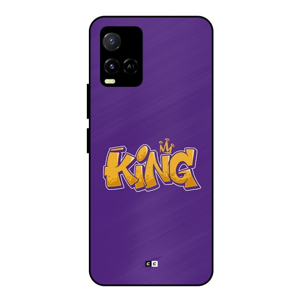 The Royal King Metal Back Case for Vivo Y21A