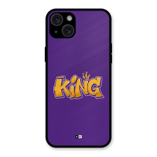 The Royal King Metal Back Case for iPhone 15 Plus