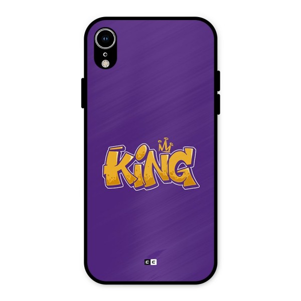 The Royal King Metal Back Case for iPhone XR