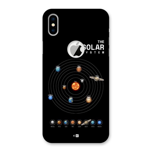 The Solar System Back Case for iPhone XS Logo Cut