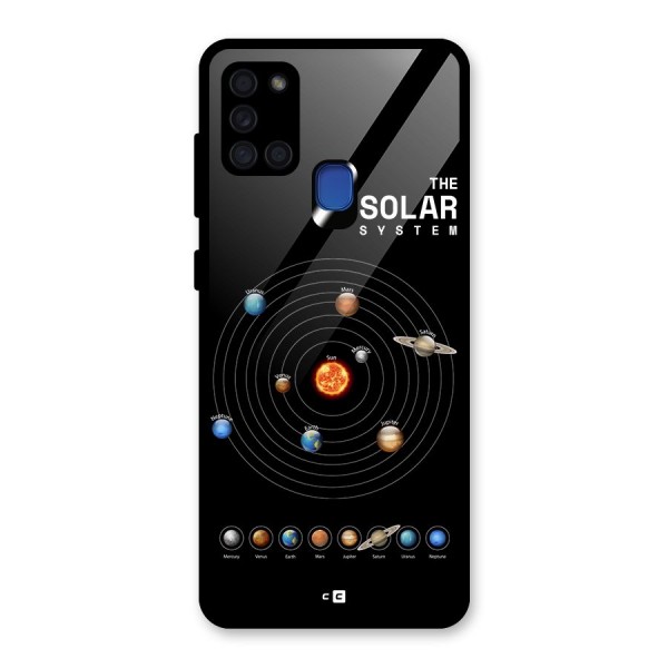 The Solar System Glass Back Case for Galaxy A21s