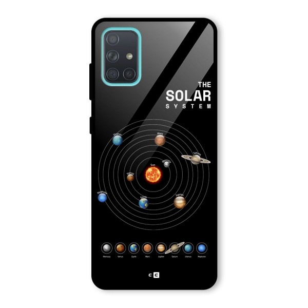 The Solar System Glass Back Case for Galaxy A71