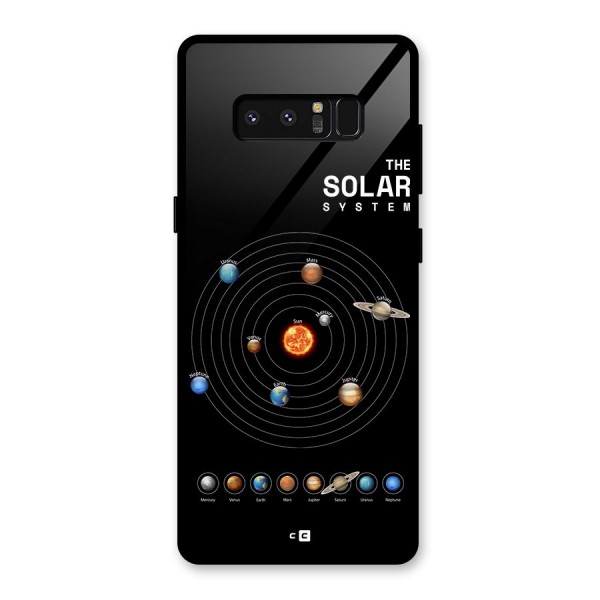 The Solar System Glass Back Case for Galaxy Note 8