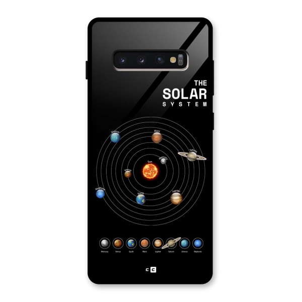 The Solar System Glass Back Case for Galaxy S10 Plus