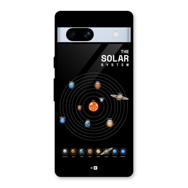 The Solar System Glass Back Case for Google Pixel 7a