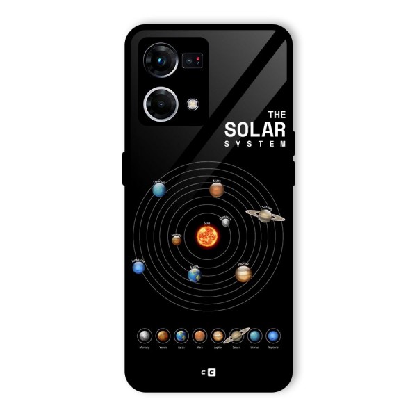 The Solar System Glass Back Case for Oppo F21 Pro 4G