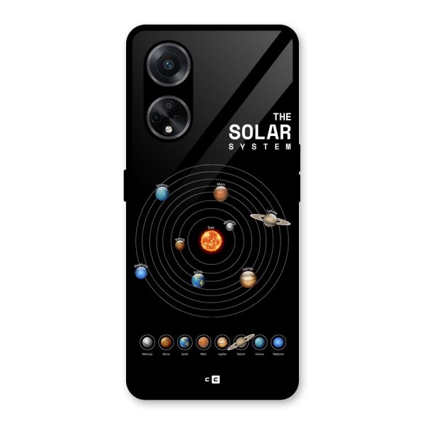 The Solar System Glass Back Case for Oppo F23