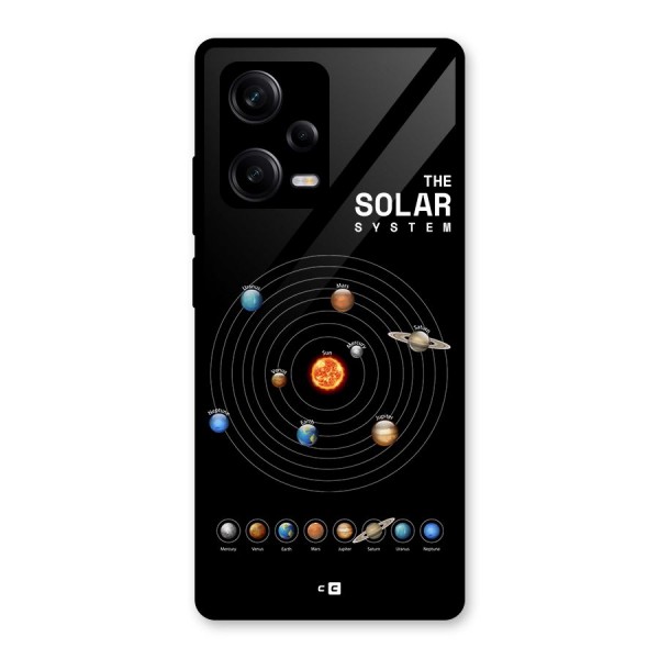 The Solar System Glass Back Case for Redmi Note 12 Pro