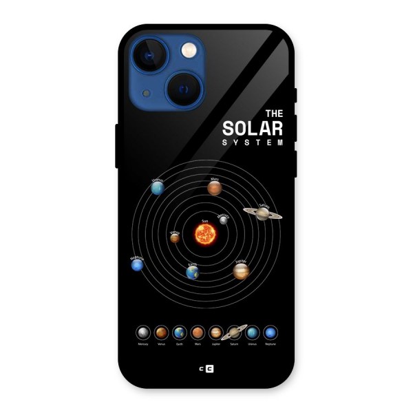 The Solar System Glass Back Case for iPhone 13 Mini