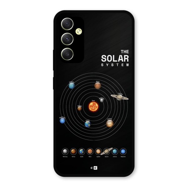 The Solar System Metal Back Case for Galaxy A34