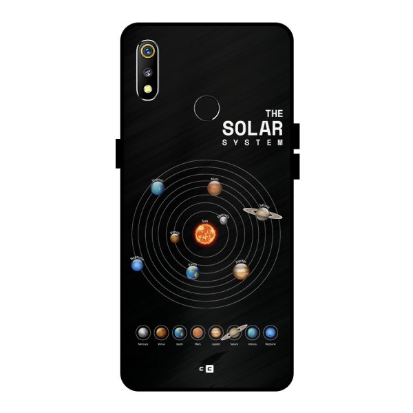 The Solar System Metal Back Case for Realme 3