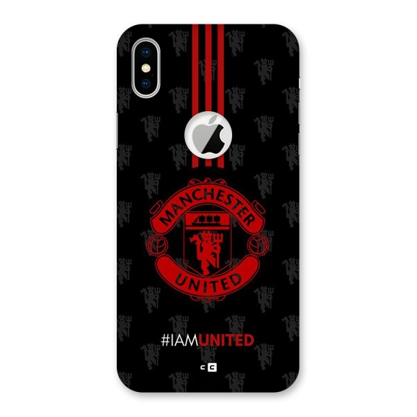 The United Spirit Back Case for iPhone XS Logo Cut