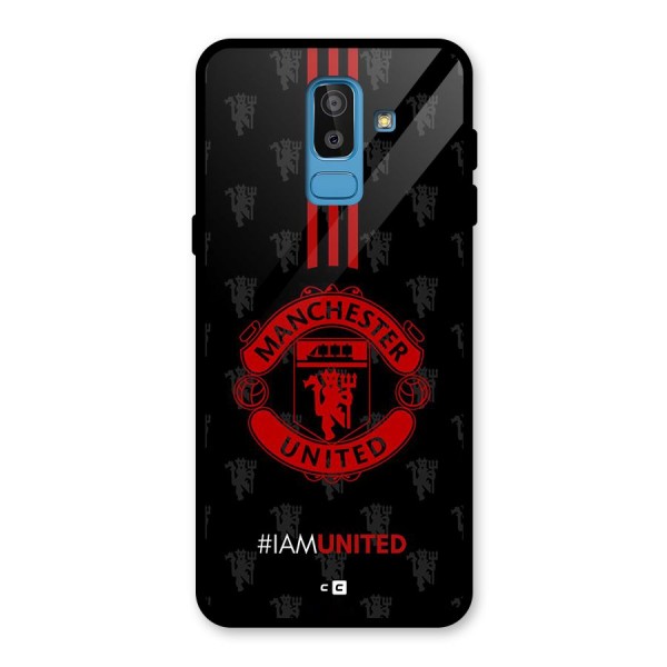 The United Spirit Glass Back Case for Galaxy J8