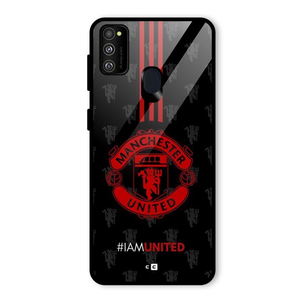 The United Spirit Glass Back Case for Galaxy M21