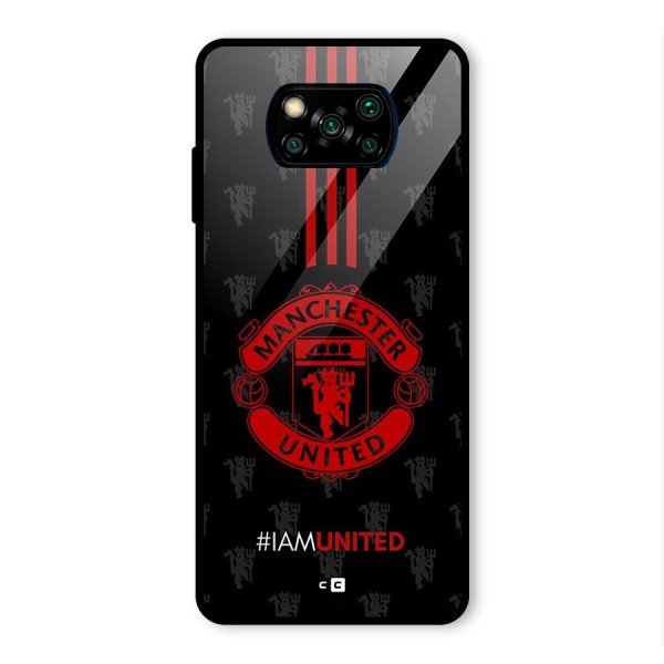 The United Spirit Glass Back Case for Poco X3 Pro