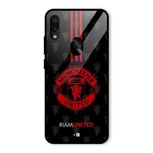 The United Spirit Glass Back Case for Redmi Note 7