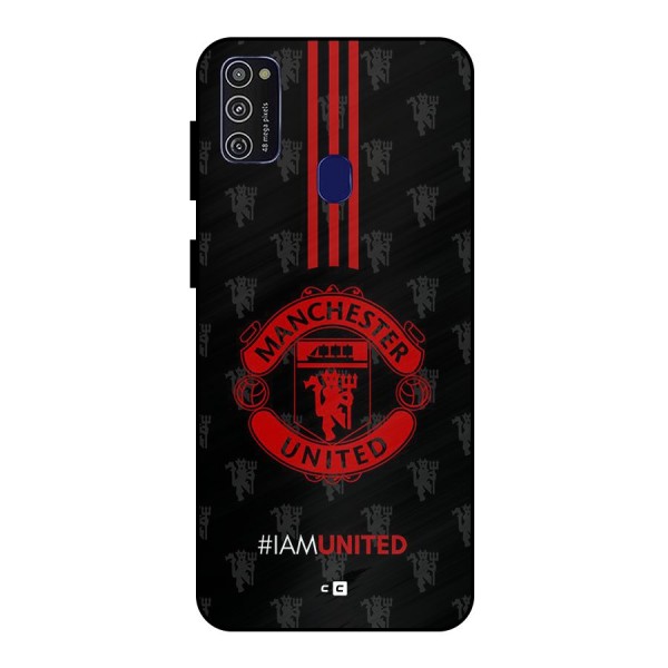 The United Spirit Metal Back Case for Galaxy M21