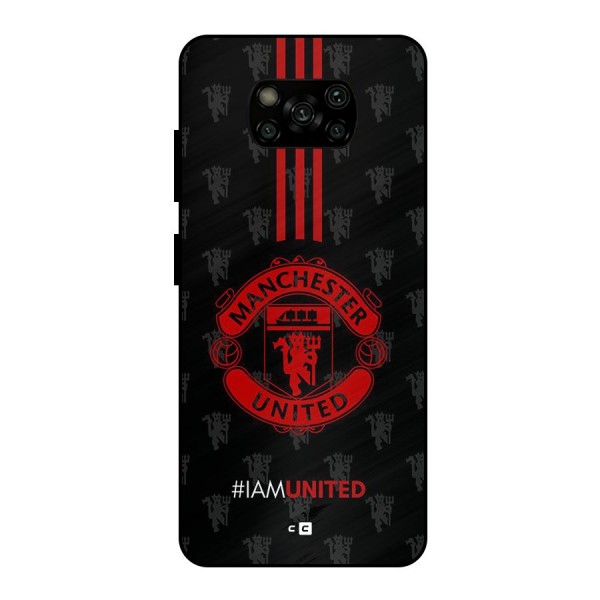 The United Spirit Metal Back Case for Poco X3