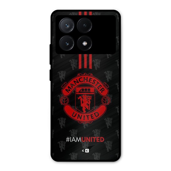 The United Spirit Metal Back Case for Poco X6 Pro