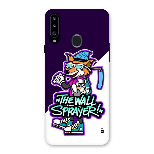 The Wall Sprayer Back Case for Galaxy A20s