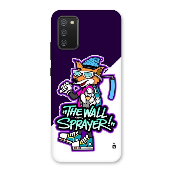 The Wall Sprayer Back Case for Galaxy F02s