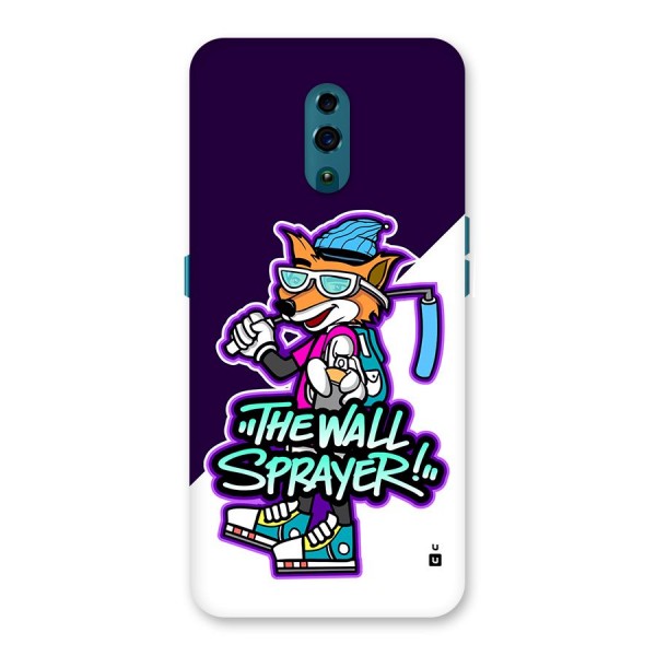 The Wall Sprayer Back Case for Oppo Reno