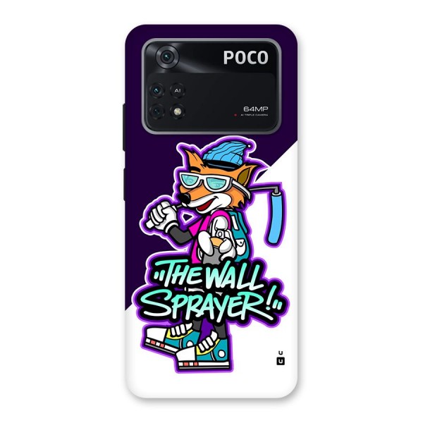 The Wall Sprayer Back Case for Poco M4 Pro 4G