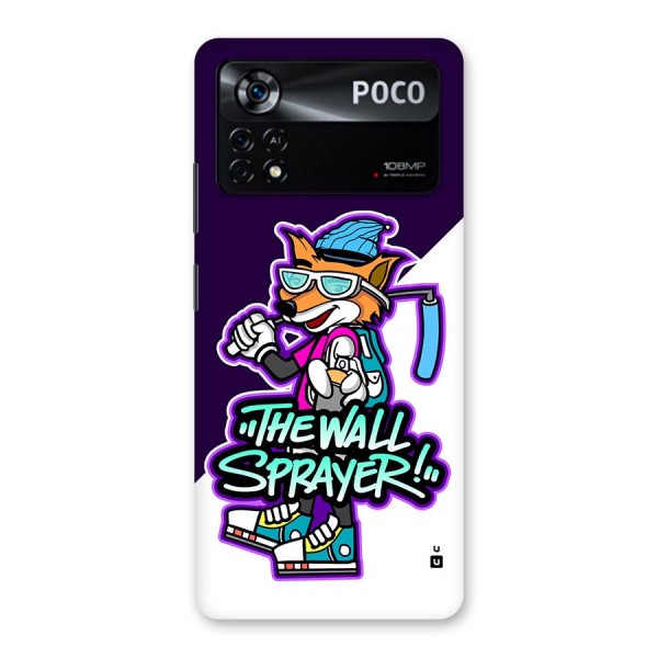 The Wall Sprayer Back Case for Poco X4 Pro 5G