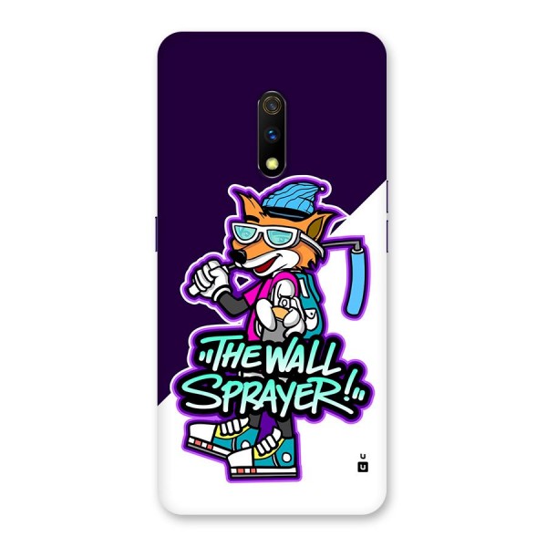 The Wall Sprayer Back Case for Realme X