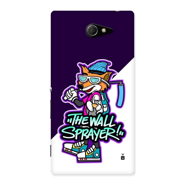 The Wall Sprayer Back Case for Xperia M2