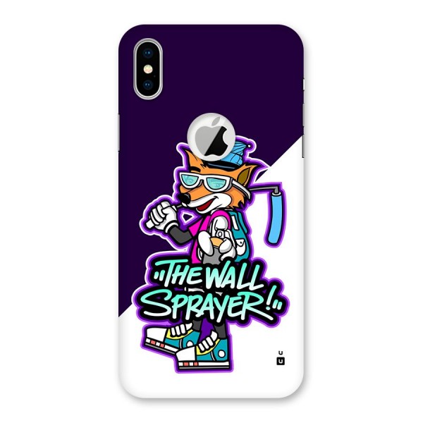 The Wall Sprayer Back Case for iPhone XS Logo Cut