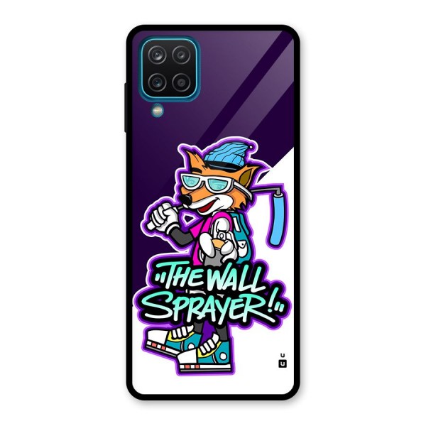 The Wall Sprayer Glass Back Case for Galaxy A12