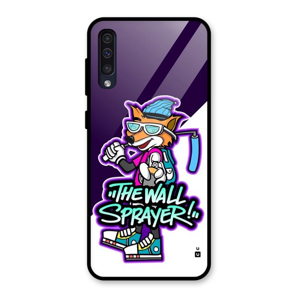 The Wall Sprayer Glass Back Case for Galaxy A50