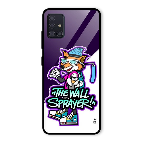 The Wall Sprayer Glass Back Case for Galaxy A51