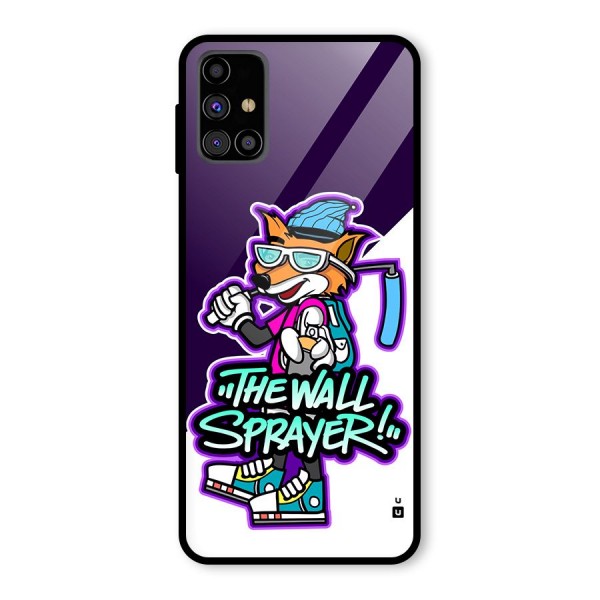 The Wall Sprayer Glass Back Case for Galaxy M31s