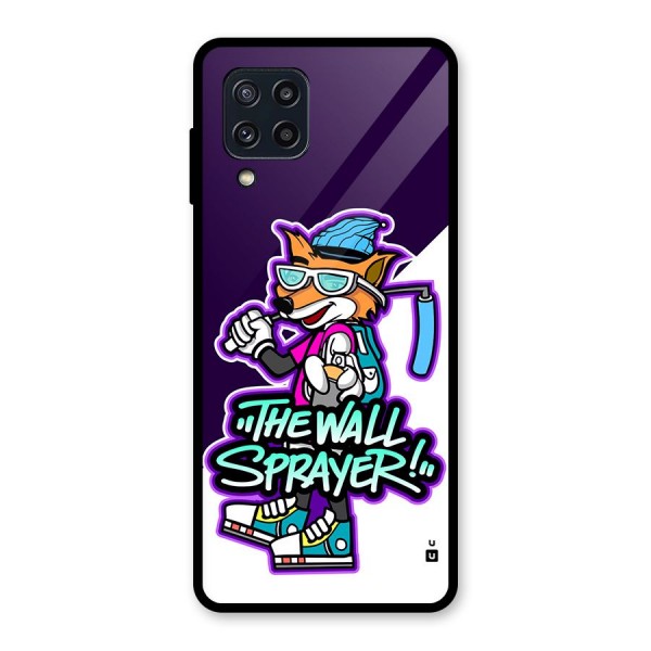 The Wall Sprayer Glass Back Case for Galaxy M32