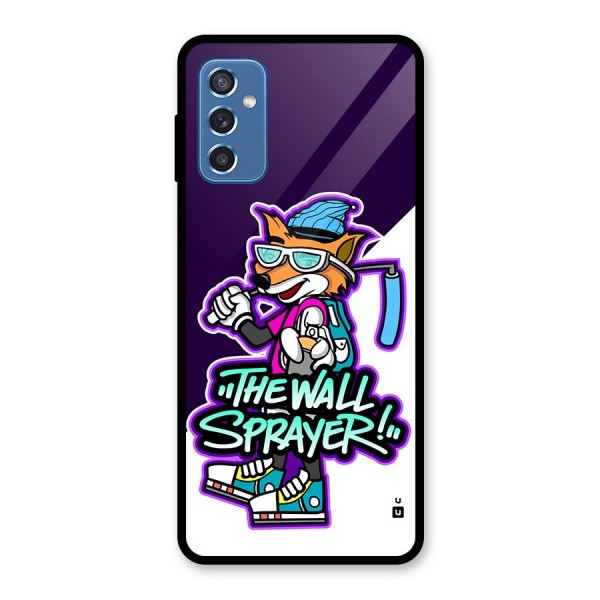 The Wall Sprayer Glass Back Case for Galaxy M52 5G