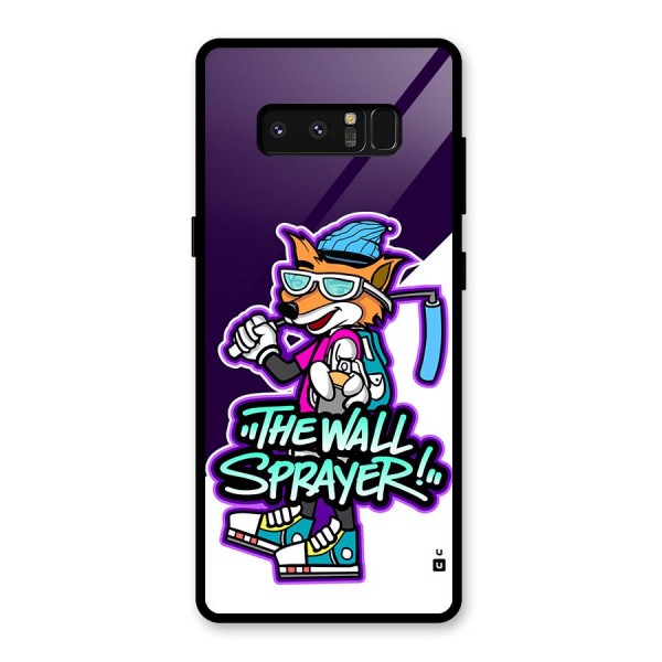 The Wall Sprayer Glass Back Case for Galaxy Note 8