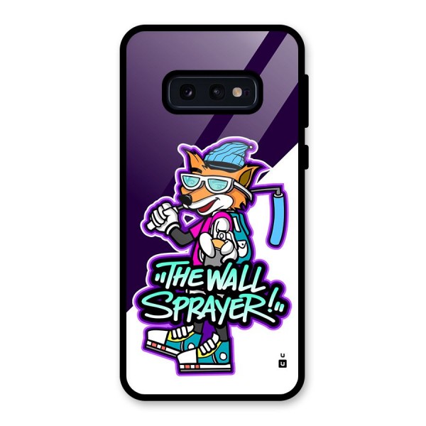 The Wall Sprayer Glass Back Case for Galaxy S10e