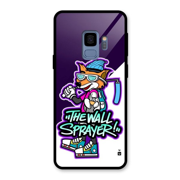 The Wall Sprayer Glass Back Case for Galaxy S9