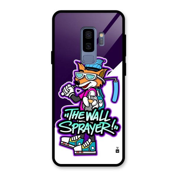 The Wall Sprayer Glass Back Case for Galaxy S9 Plus