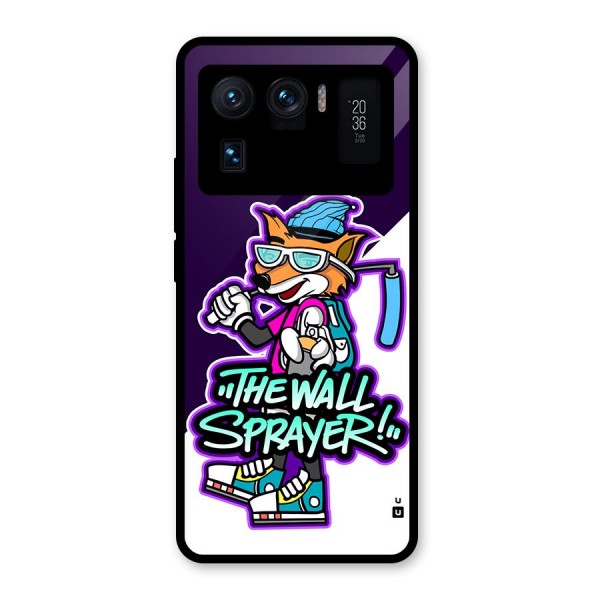 The Wall Sprayer Glass Back Case for Mi 11 Ultra